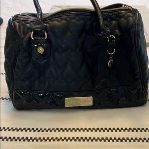 Betsy Johnson quilted black purse